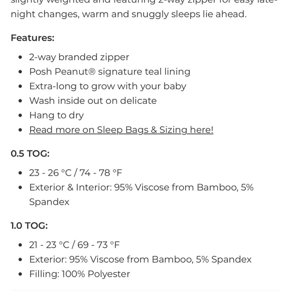 Posh Peanut Ethereal Fiona Sleep Sack
18-36 Mo - Picture 8 of 9